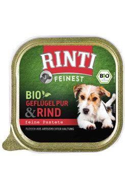 Rinti Dog BIO vanička hovězí 150g Rinti Dog BIO vanička hovězí 150g