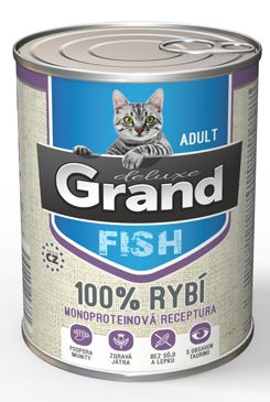 GRAND konz. deluxe kočka 100% rybí 400g