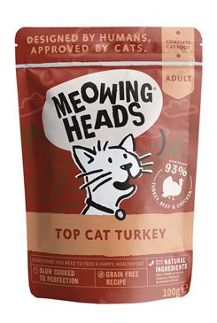 MEOWING HEADS Top Cat Turkey kapsička 10x100g MEOWING HEADS Top Cat Turkey kapsička 10x100g