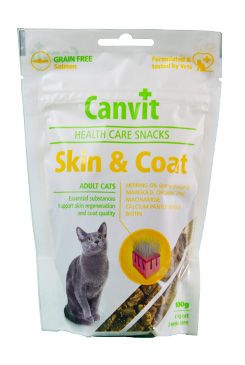 Canvit Snacks CAT Skin & Coat 5x100g