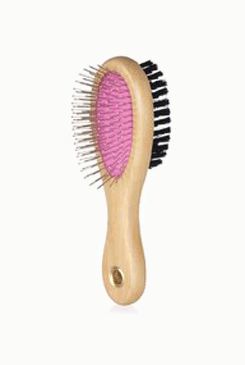 Kartáč oboustranný malý žíně+drátky s kuličkami 17cm Kartáč oboustranný malý žíně+drátky s kuličkami 17cm