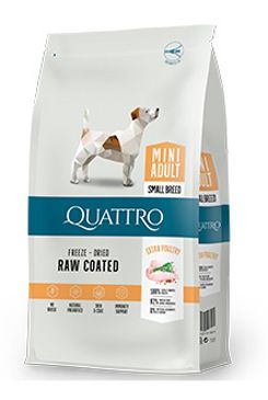 QUATTRO Dog Dry Premium Mini Adult Drůbež 1,5kg