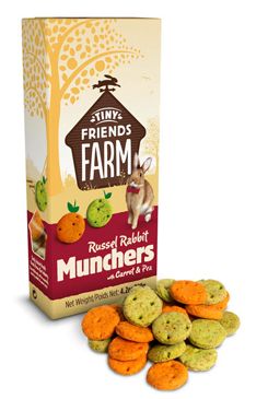 Supreme Tiny Farm Snack Russel Munchers králík 120g Supreme Tiny Farm Snack Russel Munchers králík 120g