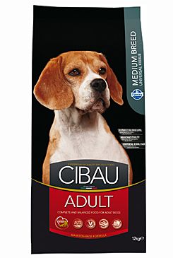 CIBAU Adult Medium 12kg+2kg ZDARMA CIBAU Adult Medium 12kg+2kg ZDARMA