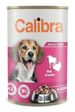Calibra Dog konz.Veal&turkey in gravy 1240g NEW (6x)