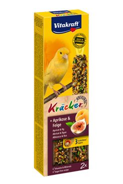 Vitakraft Bird Kräcker kanár Meruňka+Fík tyč 2ks Vitakraft Bird Kräcker kanár Meruňka+Fík tyč 2ks