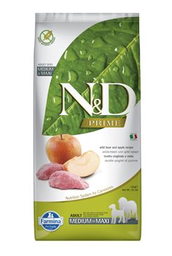 N&D PRIME DOG Adult M/L Boar & Apple 12kg N&D PRIME DOG Adult M/L Boar & Apple 12kg