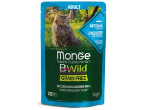MONGE BWILD CAT Grain Free kapsička ADULT…