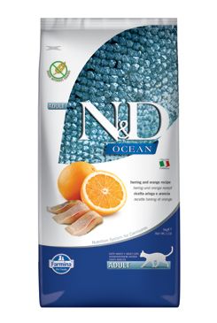 N&D OCEAN CAT Adult Herring & Orange 10kg N&D OCEAN CAT Adult Herring & Orange 10kg