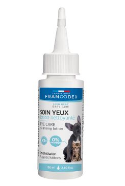 Francodex Roztok čistící na oči štěně, kotě 60ml