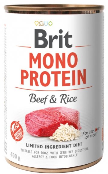 Brit Mono Protein Beef & Brown Rice 6x400g Brit Mono Protein Beef & Brown Rice 6x400g