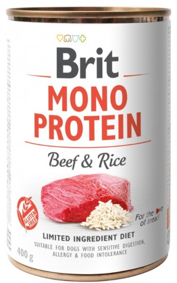 Brit Mono Protein Beef & Brown Rice 6x400g