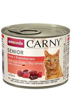 Animonda konz. kočka Adult SENIOR hov/krůtí srdce 200 Animonda konz. kočka Adult SENIOR hov/krůtí srdce 200