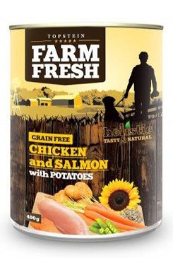 Farm Fresh Dog Chicken&Salmon with Potatoes konz 800g Farm Fresh Dog Chicken&Salmon with Potatoes konz 800g