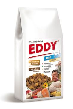 EDDY Adult All Breed kuřecí polštářky s jehněčím 8kg