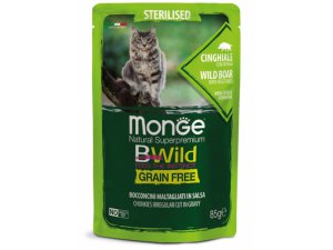 MONGE BWILD CAT Grain Free kapsička STERILKA…