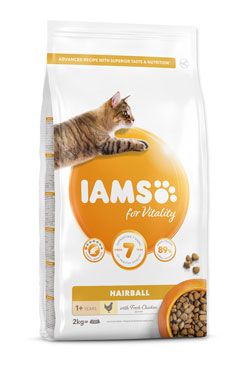 Iams Cat Adult Hairball Chicken 2kg Iams Cat Adult Hairball Chicken 2kg