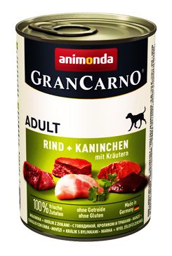 Animonda GRANCARNO konz. ADULT králík/bylinky 400g Animonda GRANCARNO konz. ADULT králík/bylinky 400g