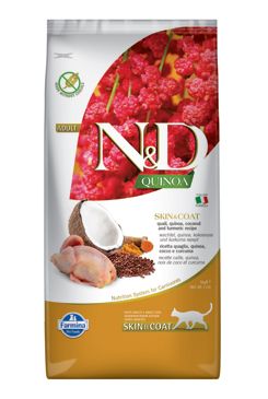 N&D Quinoa CAT Skin & Coat Quail & Coconut 5kg N&D Quinoa CAT Skin & Coat Quail & Coconut 5kg
