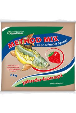 Method mix pro ryby jahoda - konopí 2kg Method mix pro ryby jahoda - konopí 2kg