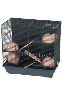 Klec křeček INDOOR 2 50cm Triplex losos/šedá s výb Zol Klec křeček INDOOR 2 50cm Triplex losos/šedá s výb Zol