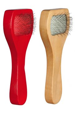 Kartáč dřevěný s drátky jemný pes/kočka 13/6cm TR Kartáč dřevěný s drátky jemný pes/kočka 13/6cm TR