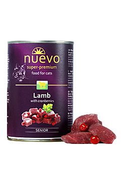 Nuevo kočka Senior Jehněčí s brusinkami konz. 400g Nuevo kočka Senior Jehněčí s brusinkami konz. 400g