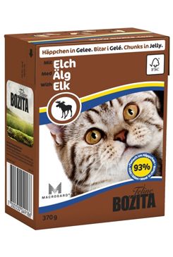 Bozita Cat kousky v želé s losím masem TP 16x370g Bozita Cat kousky v želé s losím masem TP 16x370g