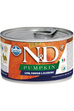 N&D DOG PUMPKIN Adult Lamb & Blueberry Mini 140g