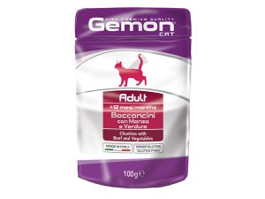 GEMON Cat HP kapsička hovězí/zelenina100g/24bal