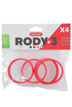 Komponenty Rody 3-spojovací kroužek červený 4ks Zolux Komponenty Rody 3-spojovací kroužek červený 4ks Zolux