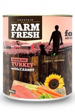 Farm Fresh Dog Turkey with Carrot konzerva 800g Farm Fresh Dog Turkey with Carrot konzerva 800g